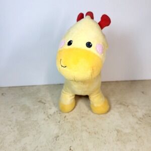 Fisher Price Yellow 12" Waggy Giraffe Plush Wind Up Musical Twinkle Star Moves